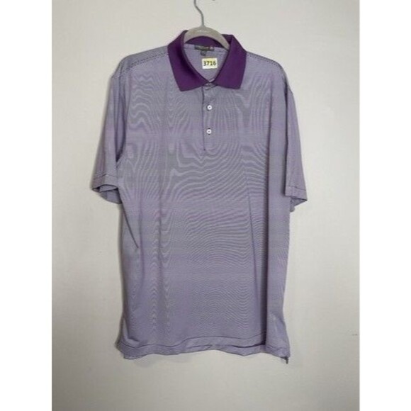 NWOT Peter MiIlar Stretch Short Sleeve Performance Polo Shirt Men Size Large - Picture 9 of 10